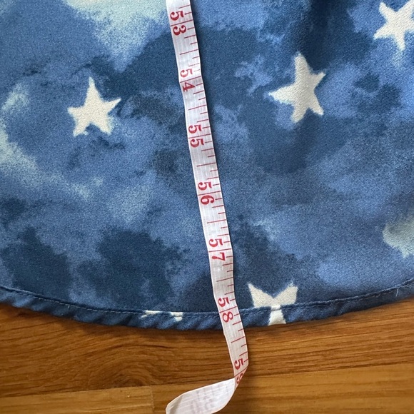 Buddy Love Women’s Blue & White Stars Hi lo Sleeveless Maxi Dress Size S/M - Picture 8 of 9